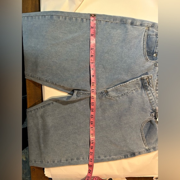 PRINCESS POLLY LIGHT WASH ASYMMETRIC STRAIGHT LEG HOLLY JEANS NWT- SIZE 12 - Picture 16 of 16